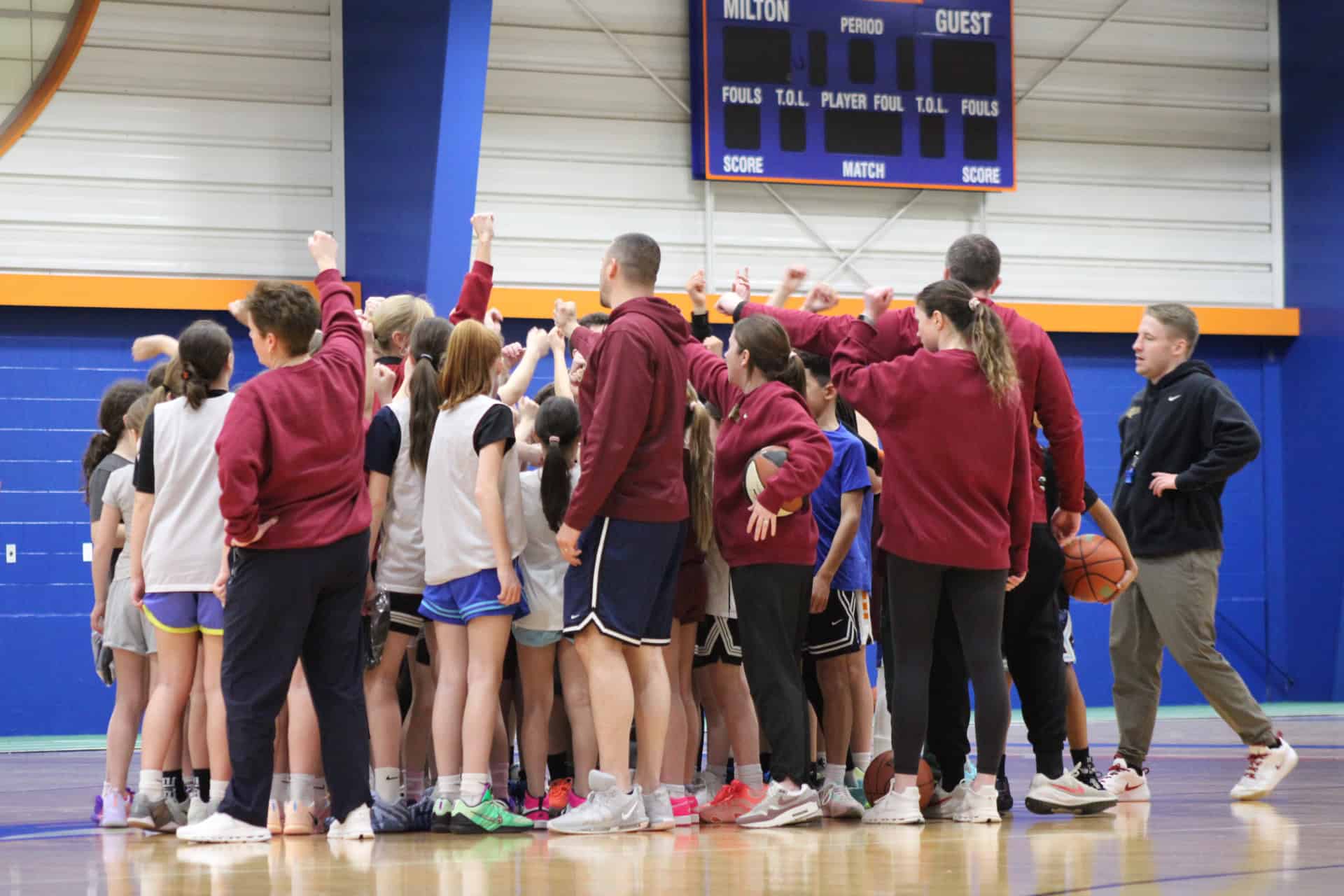 Team huddle